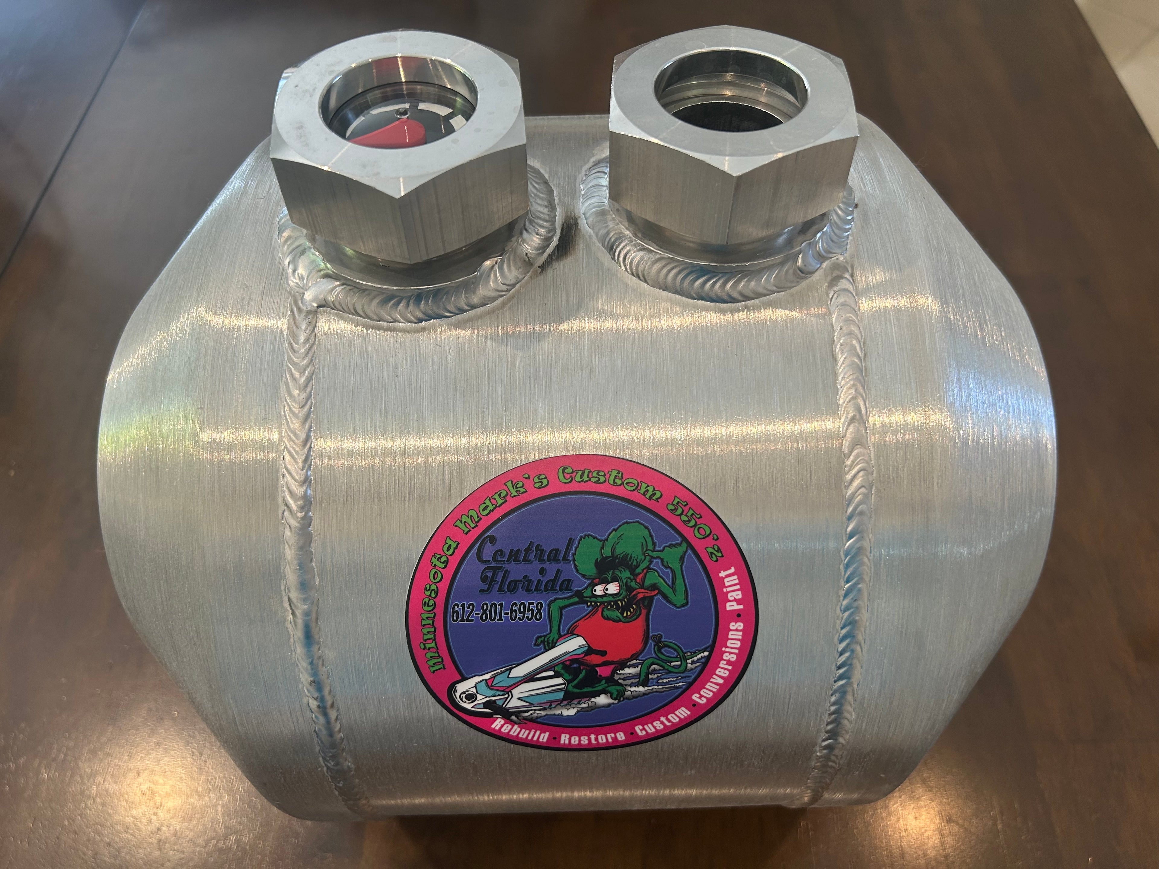 Aluminum Fuel Tank, Kawasaki 550/440