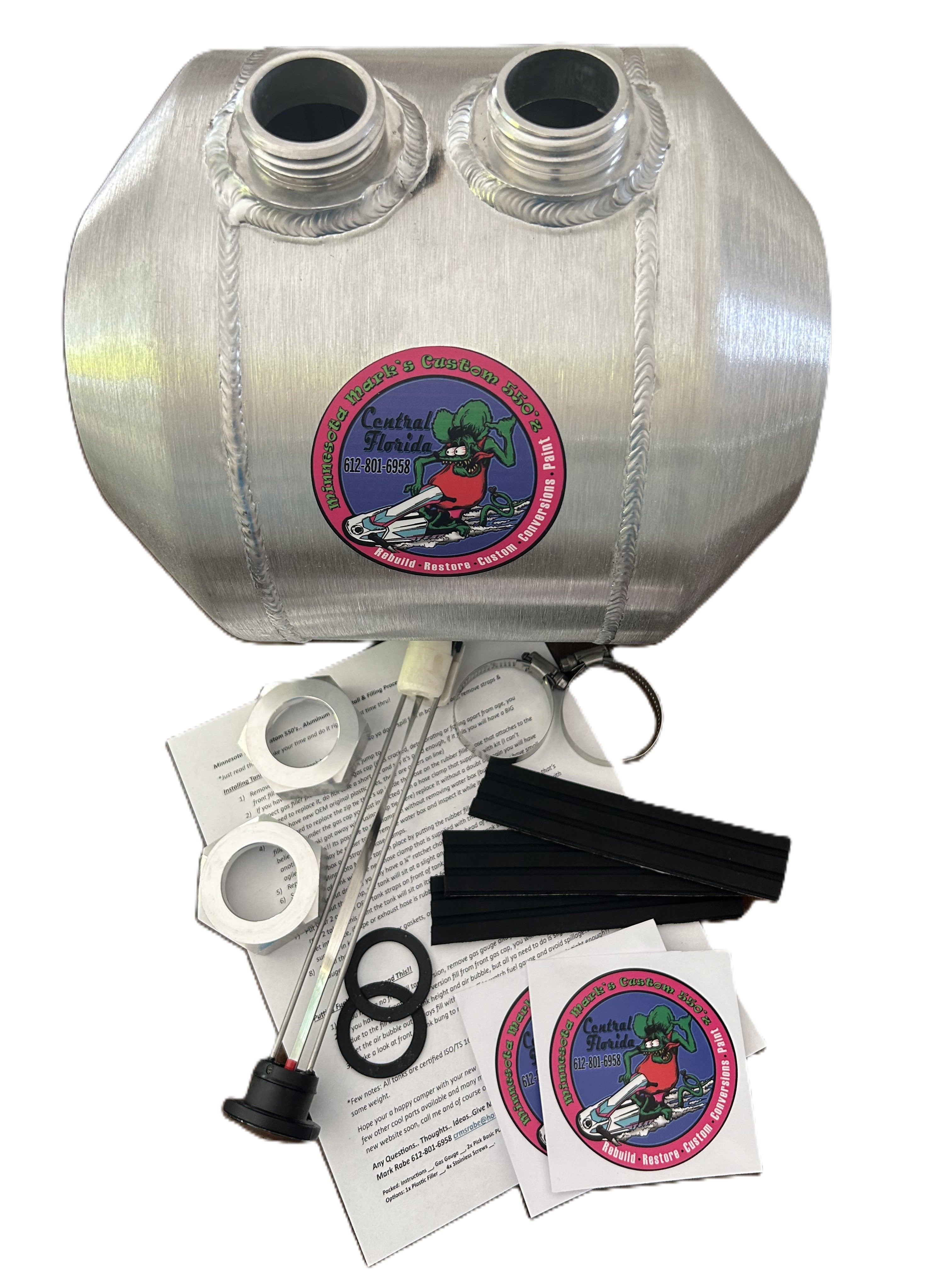 Aluminum Fuel Tank, Kawasaki 550/440 – Minnesota Marks Custom 550'z