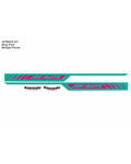 Kawasaki Jet Mate, Graphics Kit Teal & Pink