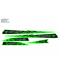 Kawasaki 550/440, Graphics Kit Black & Neon Green