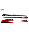 Kawasaki 550/440, Graphics Kit Black & Red