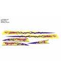 Kawasaki 550/440, Graphics Kit Purple & Yellow